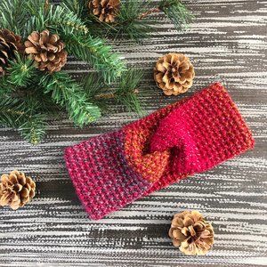 Dazzling Sparkle Twist Crochet Headband Earwarmer